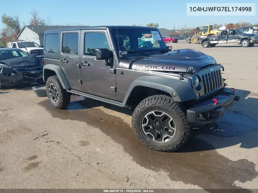 JEEP WRANGLER 2014, VIN 1C4HJWFG7EL174998