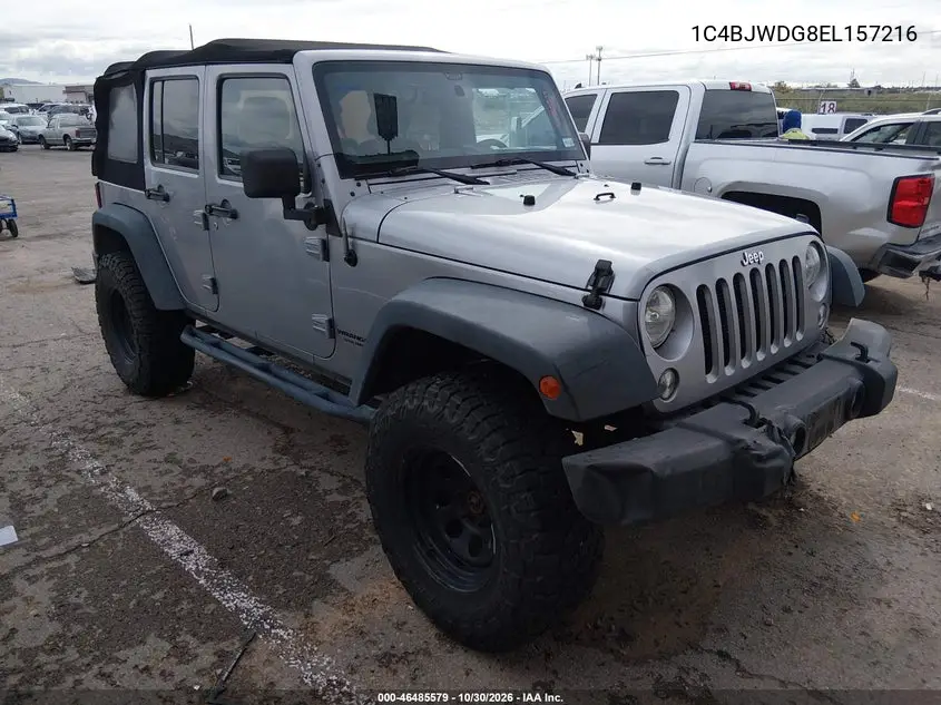 JEEP WRANGLER 2014, VIN 1C4BJWDG8EL157216
