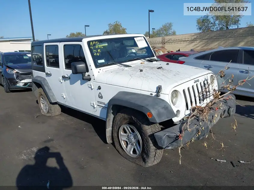 JEEP WRANGLER 2015, VIN 1C4BJWDG0FL541637