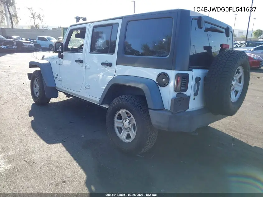 2015 JEEP WRANGLER VIN 1C4BJWDG0FL541637 — фото 3