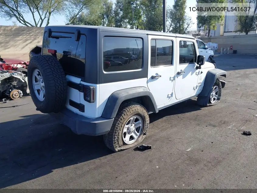 2015 JEEP WRANGLER VIN 1C4BJWDG0FL541637 — фото 4