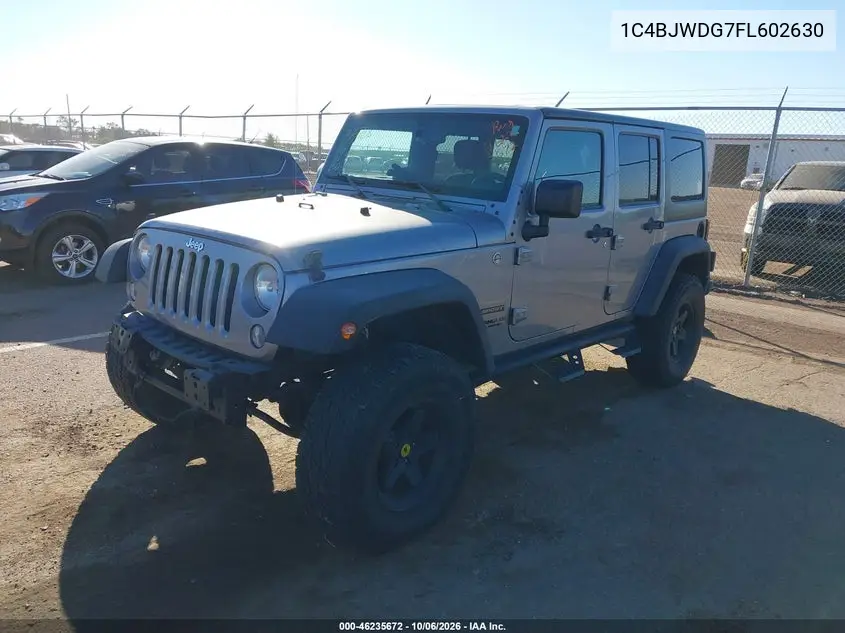 2015 JEEP WRANGLER VIN 1C4BJWDG7FL602630 — фото 2