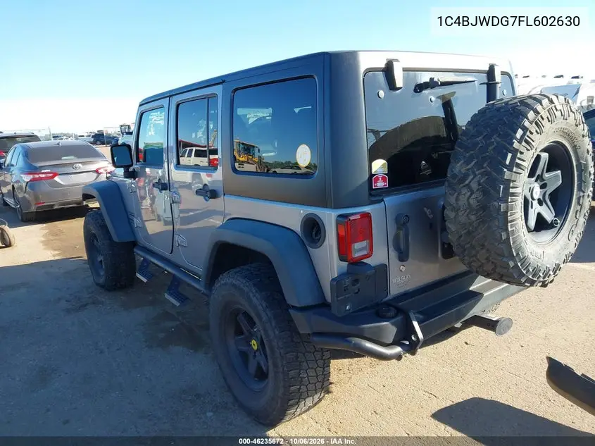 2015 JEEP WRANGLER VIN 1C4BJWDG7FL602630 — фото 3