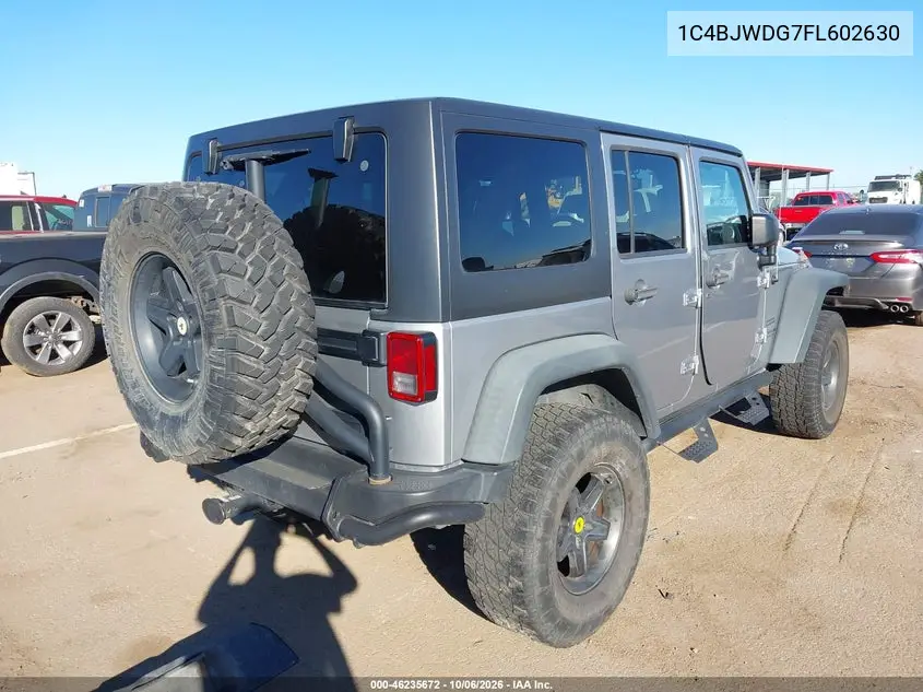 2015 JEEP WRANGLER VIN 1C4BJWDG7FL602630 — фото 4