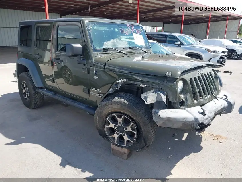 JEEP WRANGLER 2015, VIN 1C4BJWDG6FL688495