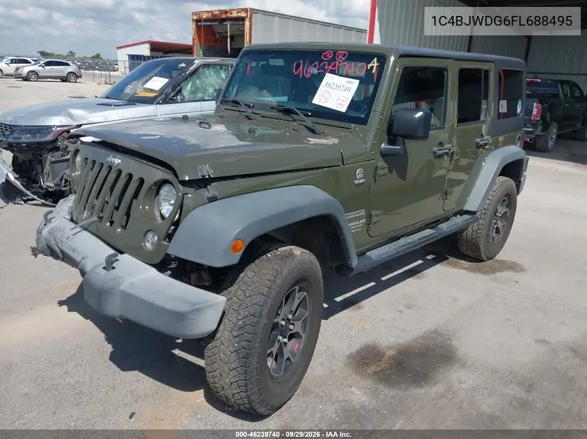 2015 JEEP WRANGLER VIN 1C4BJWDG6FL688495 — фото 2