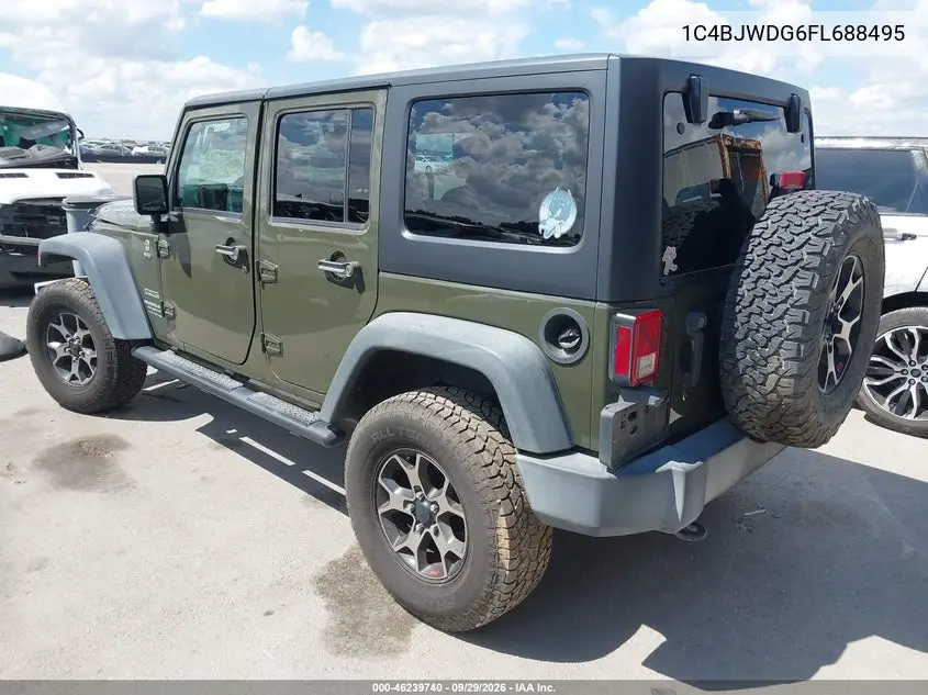 2015 JEEP WRANGLER VIN 1C4BJWDG6FL688495 — фото 3