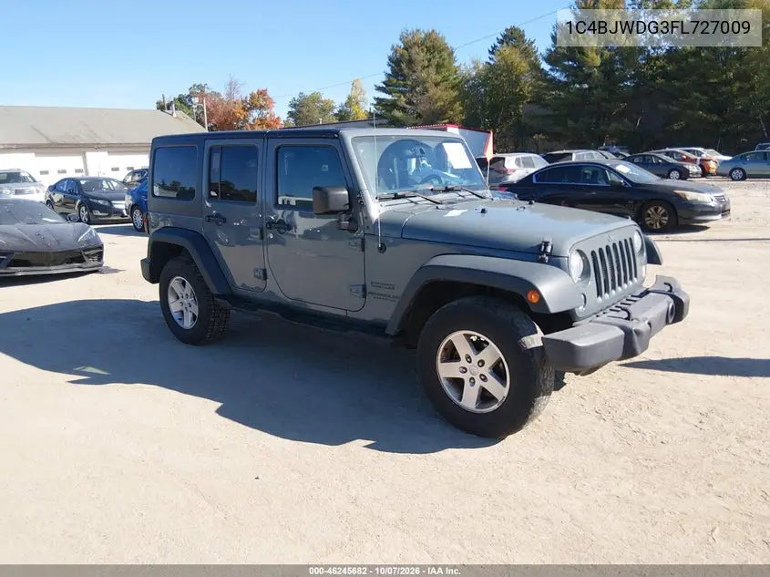 JEEP WRANGLER 2015, VIN 1C4BJWDG3FL727009