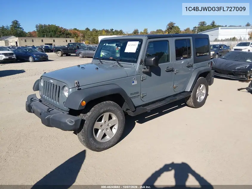 2015 JEEP WRANGLER VIN 1C4BJWDG3FL727009 — фото 2