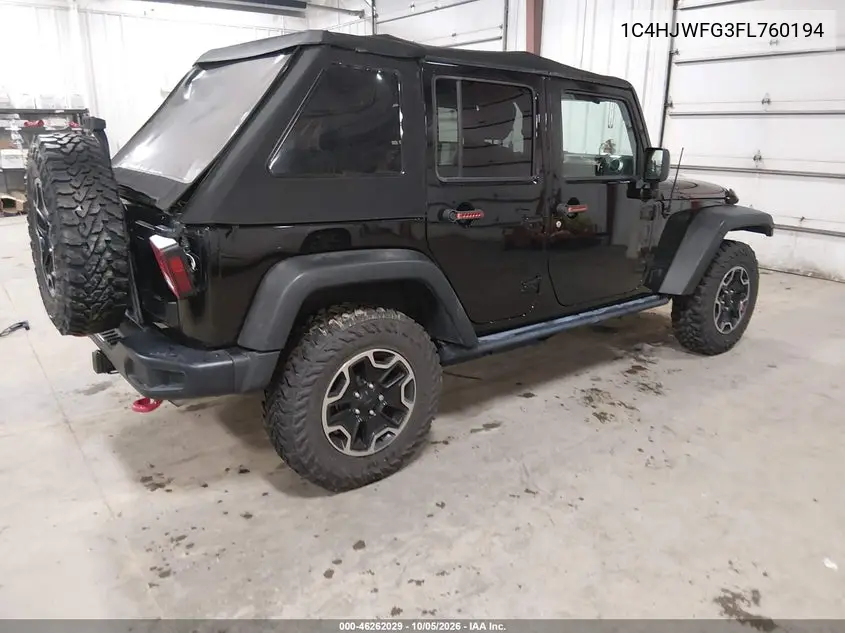 2015 JEEP WRANGLER VIN 1C4HJWFG3FL760194 — фото 4