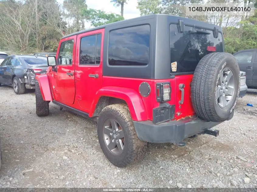 2015 JEEP WRANGLER VIN 1C4BJWDGXFL640160 — фото 3