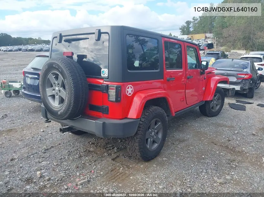2015 JEEP WRANGLER VIN 1C4BJWDGXFL640160 — фото 4