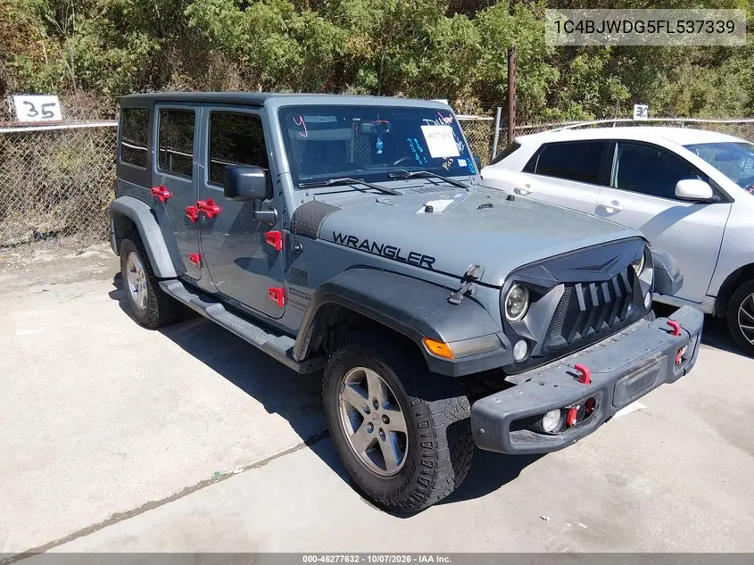 JEEP WRANGLER 2015, VIN 1C4BJWDG5FL537339