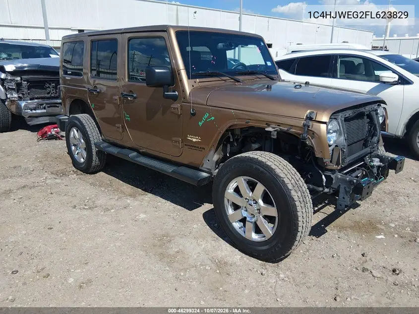 JEEP WRANGLER 2015, VIN 1C4HJWEG2FL623829