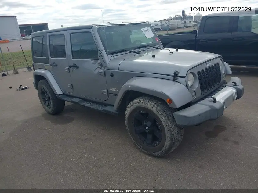 JEEP WRANGLER 2015, VIN 1C4BJWEG7FL522629