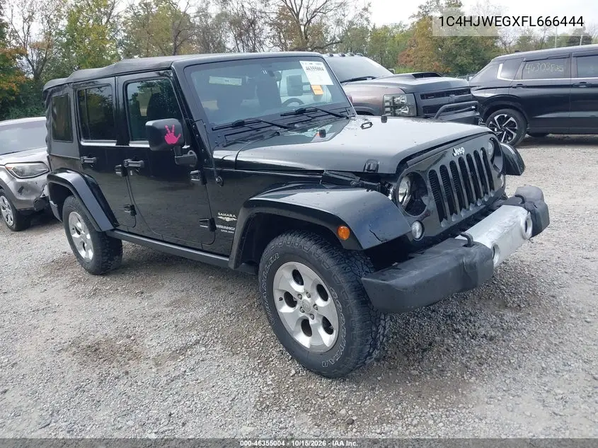 JEEP WRANGLER 2015, VIN 1C4HJWEGXFL666444