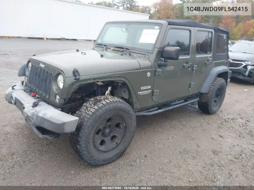 2015 JEEP WRANGLER VIN 1C4BJWDG9FL542415 — фото 2