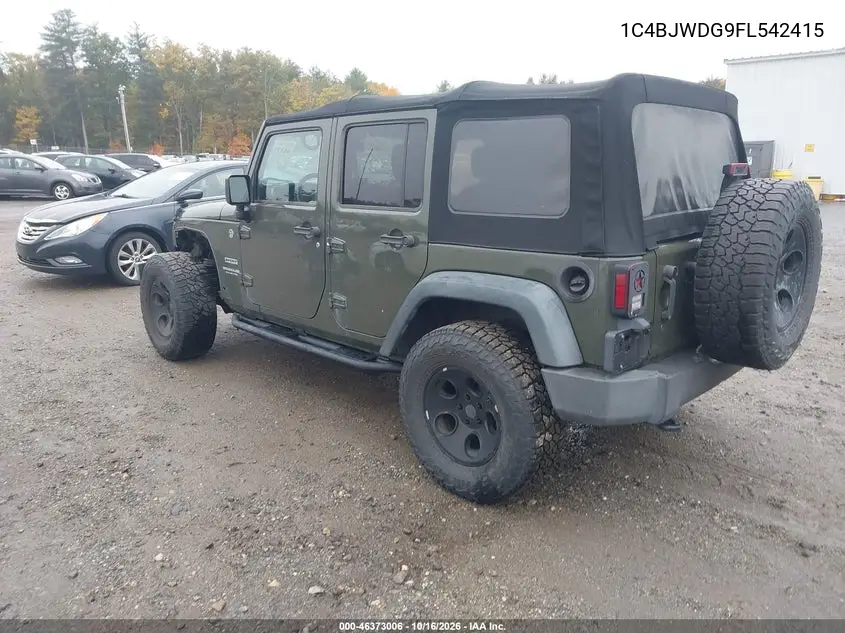 2015 JEEP WRANGLER VIN 1C4BJWDG9FL542415 — фото 3
