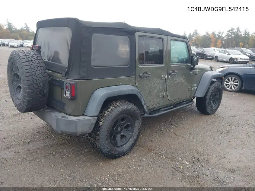 2015 JEEP WRANGLER VIN 1C4BJWDG9FL542415 — фото 4