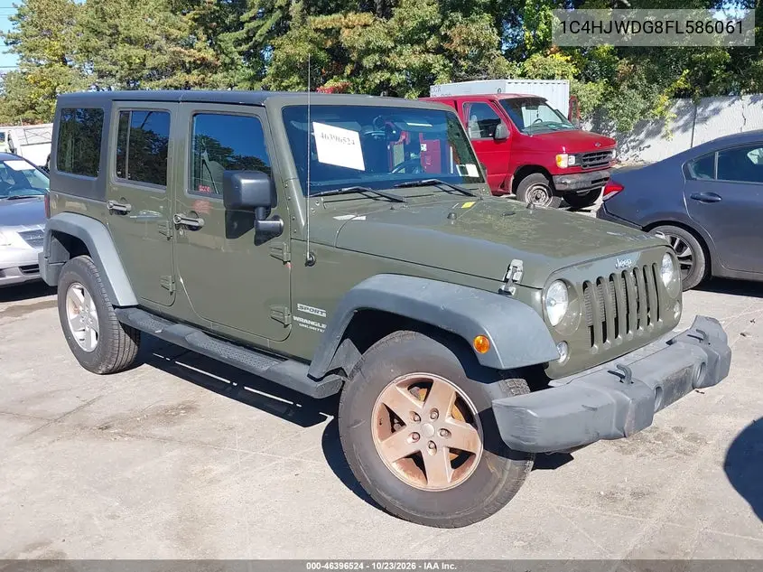 JEEP WRANGLER 2015, VIN 1C4HJWDG8FL586061