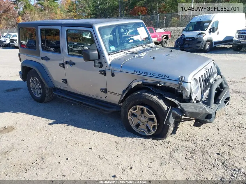 JEEP WRANGLER 2015, VIN 1C4BJWFG9FL552701