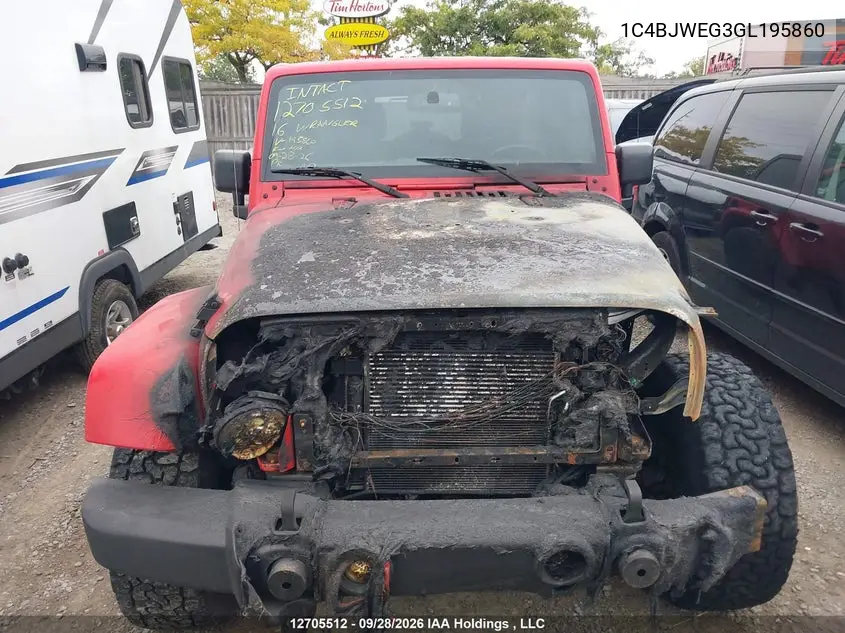 2016 JEEP WRANGLER VIN 1C4BJWEG3GL195860 — фото 12