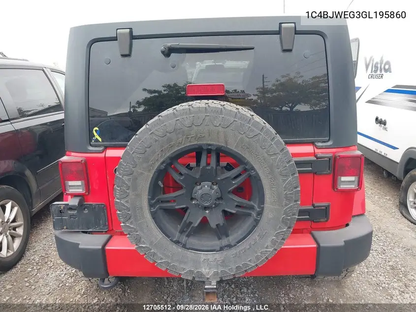 2016 JEEP WRANGLER VIN 1C4BJWEG3GL195860 — фото 16