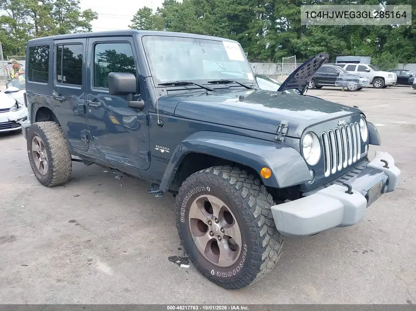 JEEP WRANGLER 2016, VIN 1C4HJWEG3GL285164