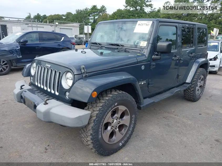 2016 JEEP WRANGLER VIN 1C4HJWEG3GL285164 — фото 2