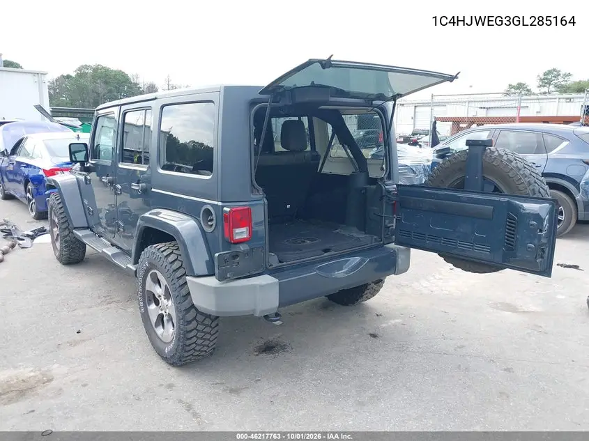 2016 JEEP WRANGLER VIN 1C4HJWEG3GL285164 — фото 3