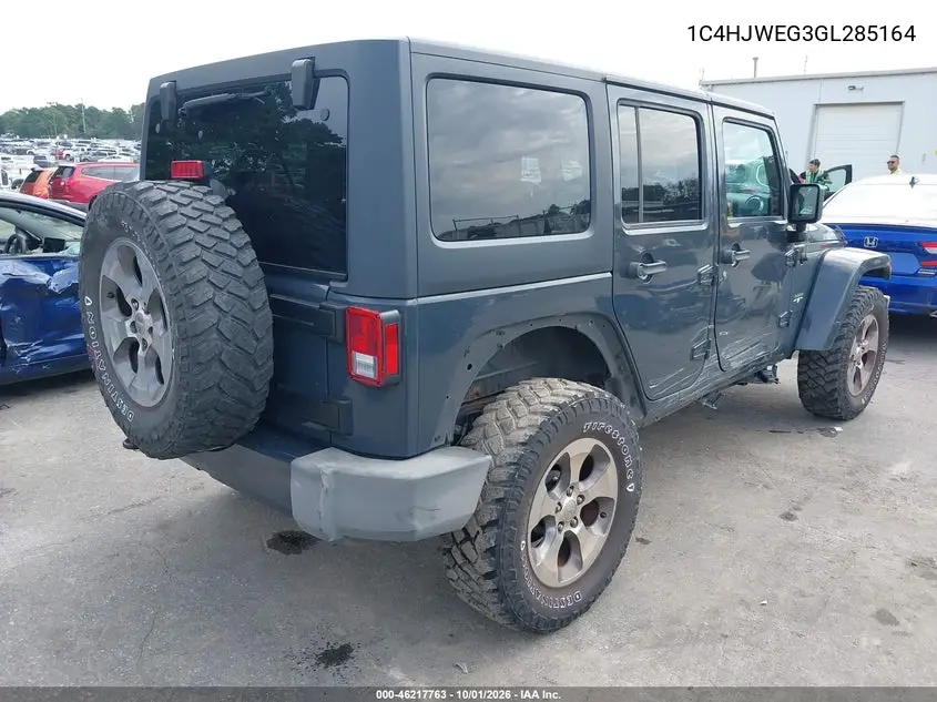 2016 JEEP WRANGLER VIN 1C4HJWEG3GL285164 — фото 4