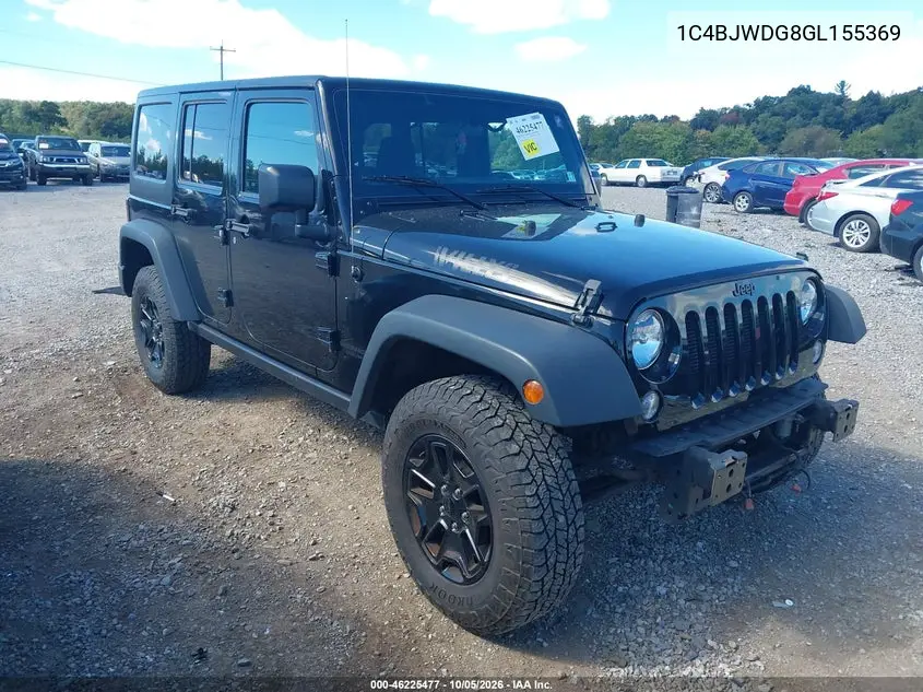 JEEP WRANGLER 2016, VIN 1C4BJWDG8GL155369