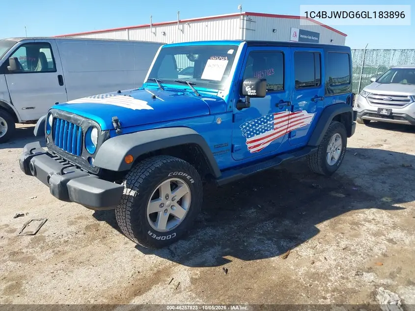 2016 JEEP WRANGLER VIN 1C4BJWDG6GL183896 — фото 2