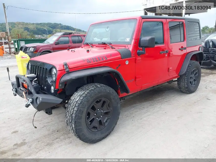 2016 JEEP WRANGLER VIN 1C4BJWDG3GL183094 — фото 2