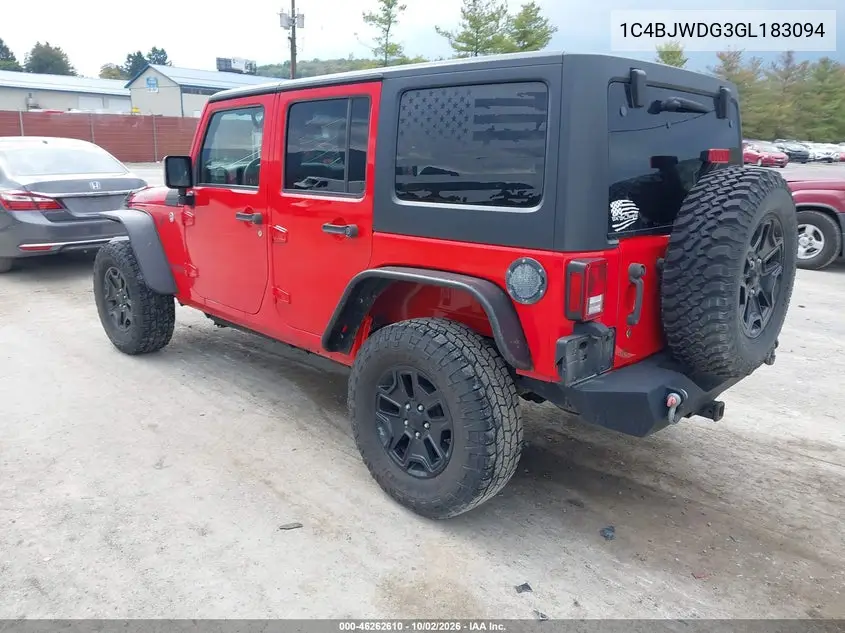 2016 JEEP WRANGLER VIN 1C4BJWDG3GL183094 — фото 3