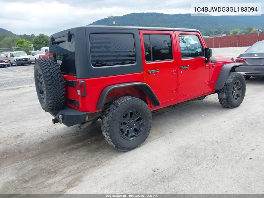 2016 JEEP WRANGLER VIN 1C4BJWDG3GL183094 — фото 4