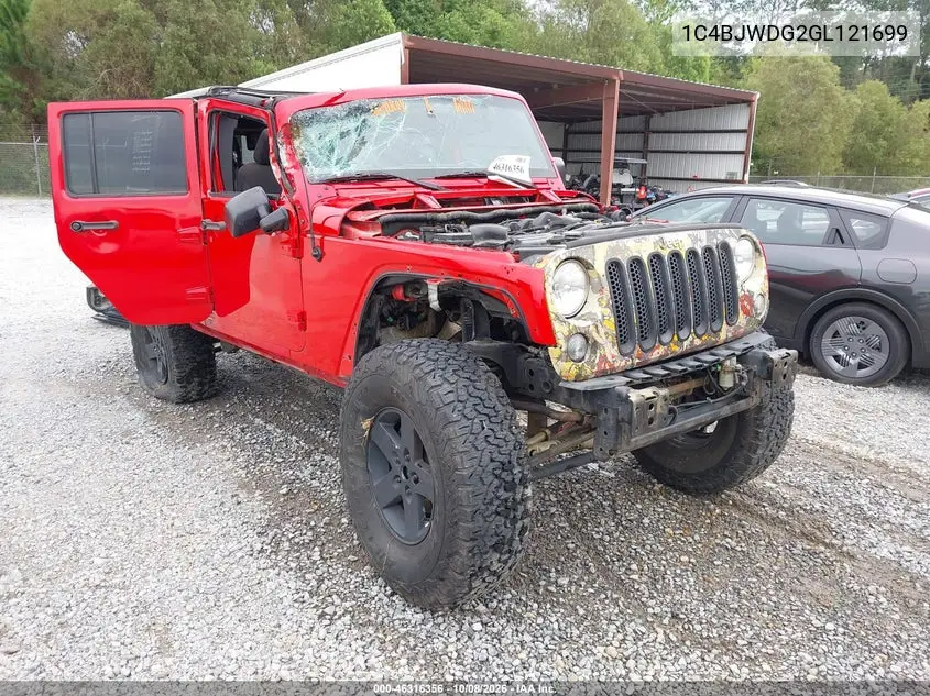 JEEP WRANGLER 2016, VIN 1C4BJWDG2GL121699