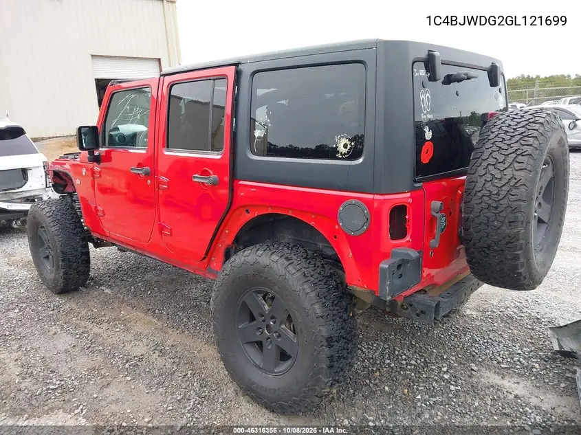 2016 JEEP WRANGLER VIN 1C4BJWDG2GL121699 — фото 3