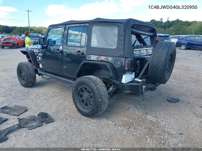 2016 JEEP WRANGLER VIN 1C4BJWDG4GL320950 — фото 3