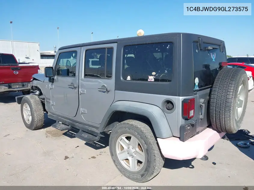 2016 JEEP WRANGLER VIN 1C4BJWDG9GL273575 — фото 3