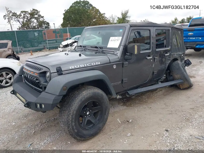 2016 JEEP WRANGLER VIN 1C4BJWFG3GL182704 — фото 2