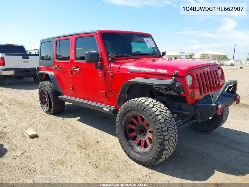 JEEP WRANGLER 2017, VIN 1C4BJWDG1HL662907