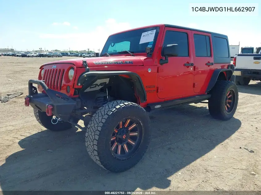 2017 JEEP WRANGLER VIN 1C4BJWDG1HL662907 — фото 2