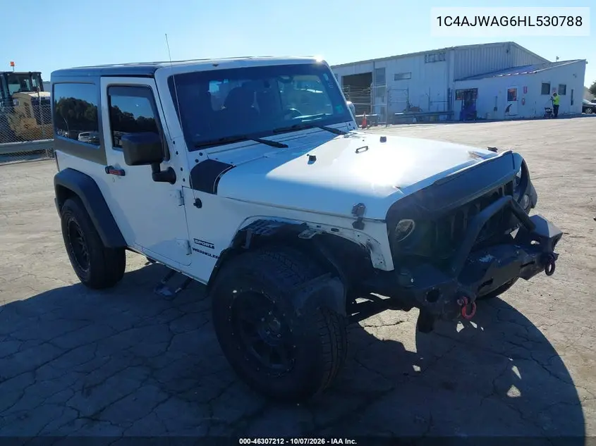 JEEP WRANGLER 2017, VIN 1C4AJWAG6HL530788