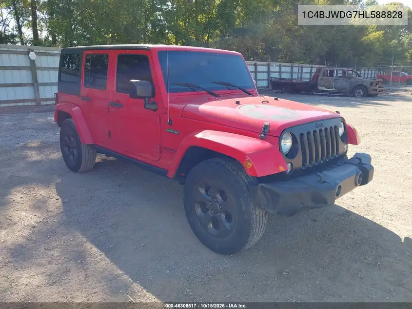 JEEP WRANGLER 2017, VIN 1C4BJWDG7HL588828