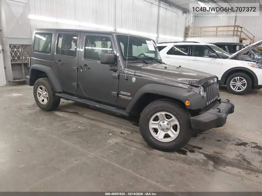 JEEP WRANGLER 2017, VIN 1C4BJWDG6HL707372
