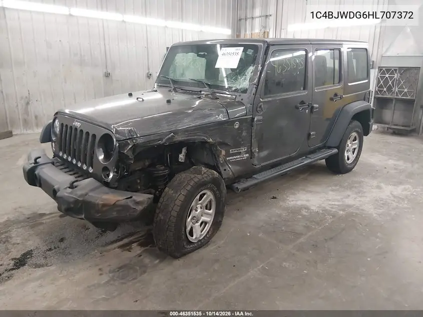 2017 JEEP WRANGLER VIN 1C4BJWDG6HL707372 — фото 2
