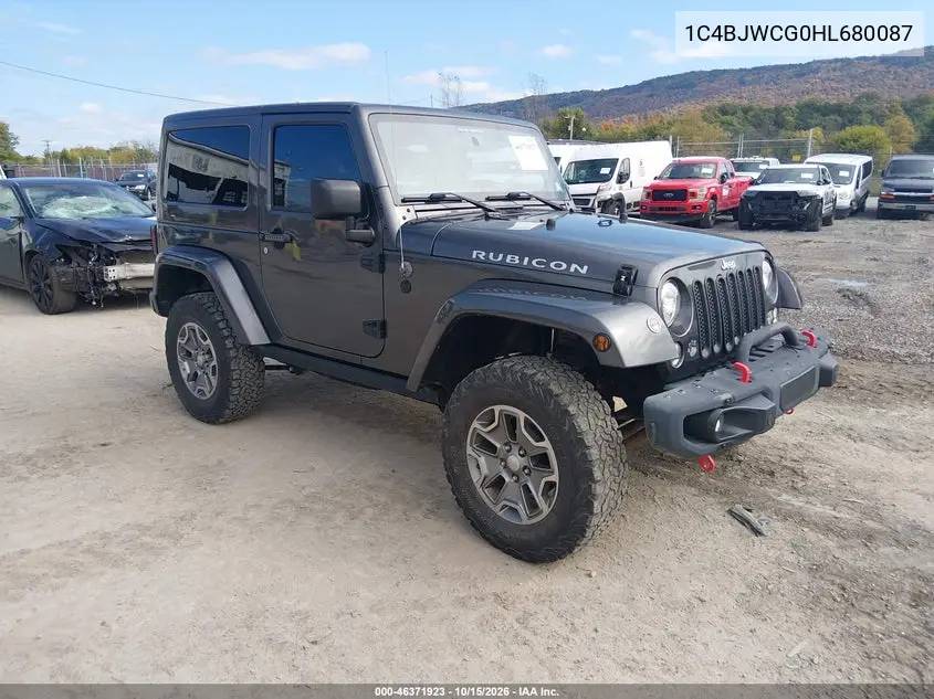 JEEP WRANGLER 2017, VIN 1C4BJWCG0HL680087