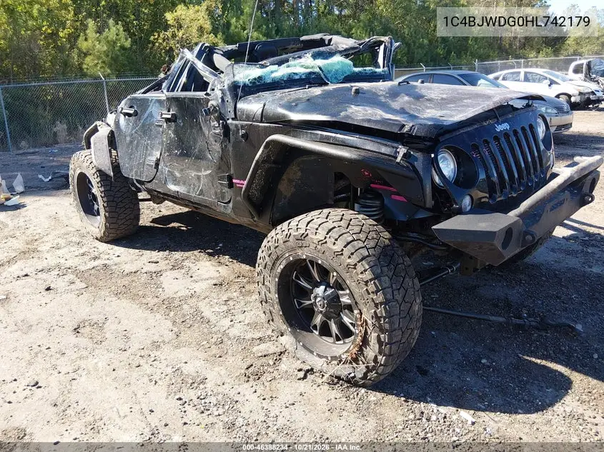 JEEP WRANGLER 2017, VIN 1C4BJWDG0HL742179