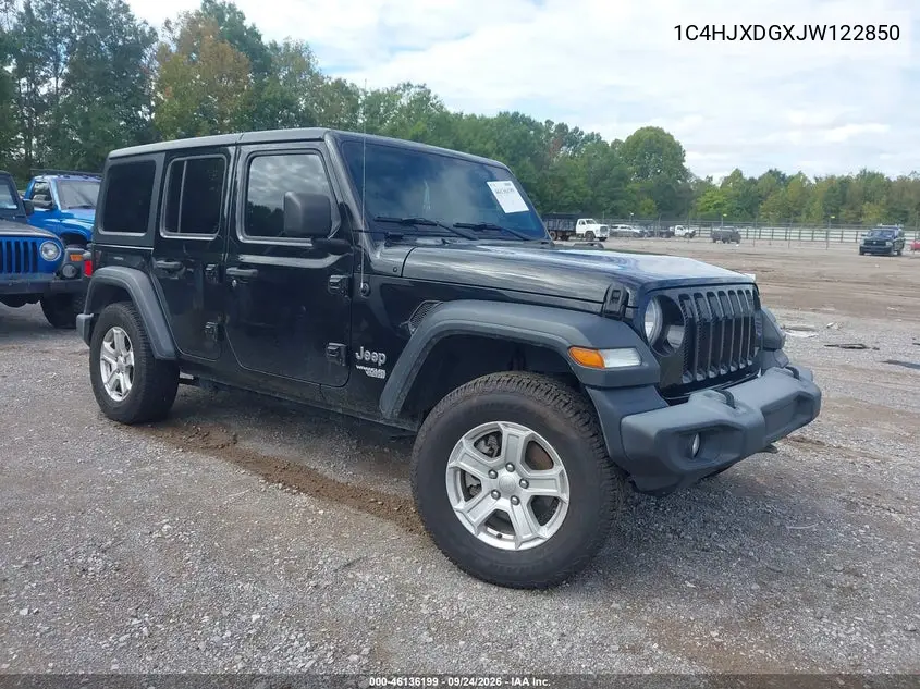 JEEP WRANGLER 2018, VIN 1C4HJXDGXJW122850